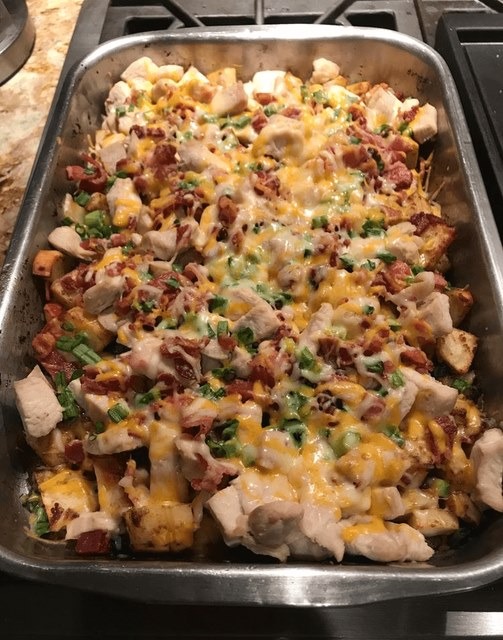 Loaded Baked Potato & Chicken Casserole