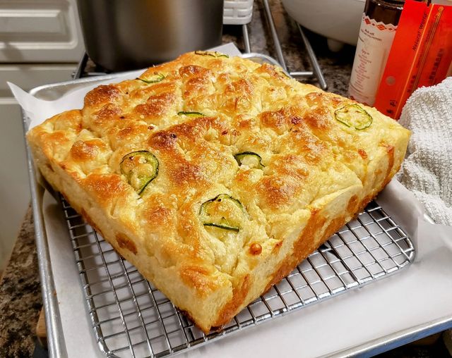 Jalapeño Cheddar Focaccia