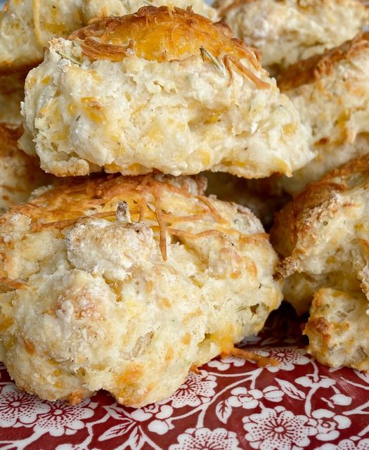 Rosemary Cheddar Drop Biscuits