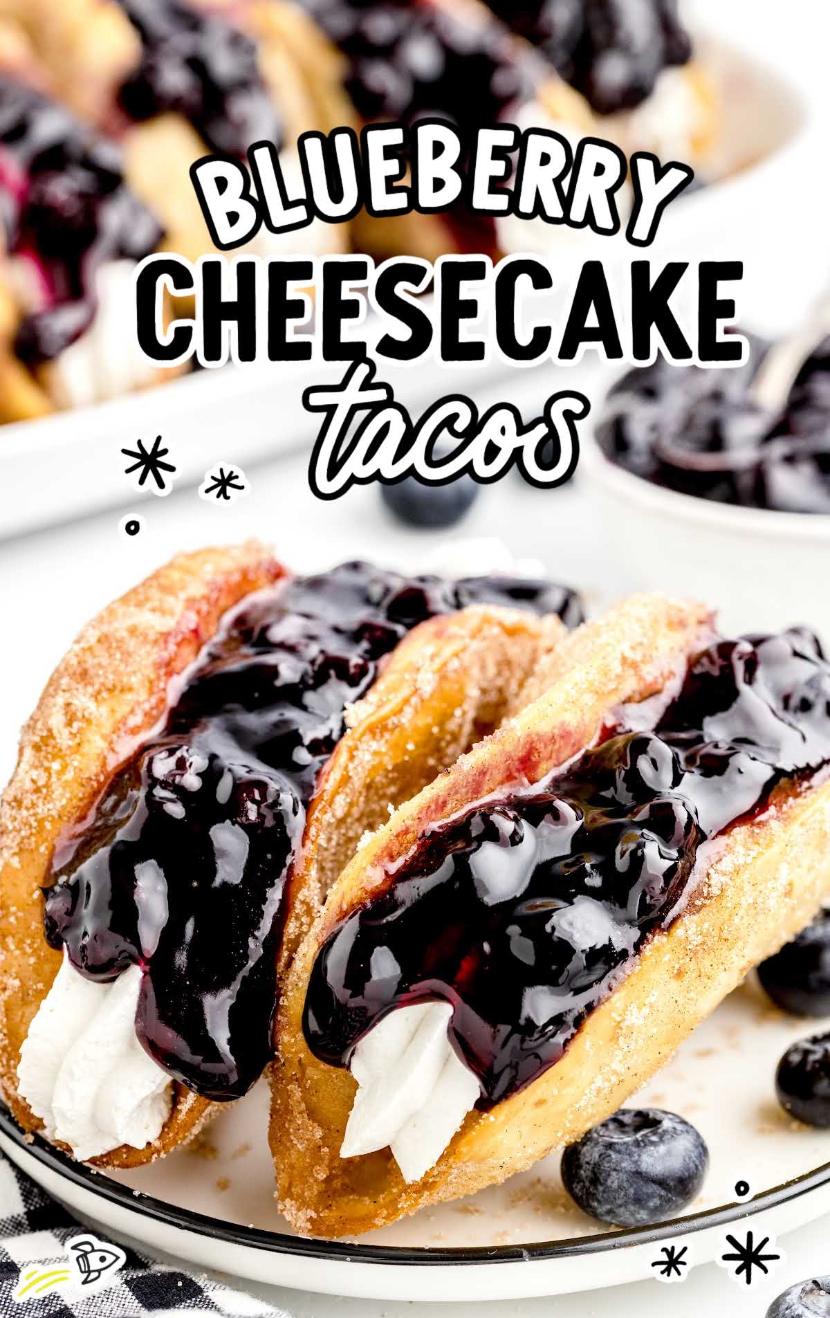 Blueberry Cheesecake Tacos