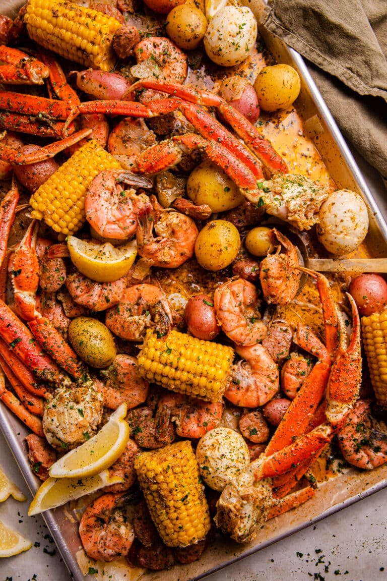 CRAB BOIL PLATTER WITH EXTRA CORN