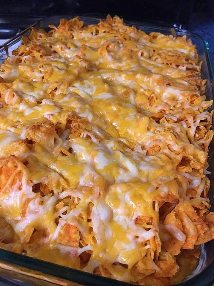 Cheesy and Crunchy Doritos Chicken Casserole