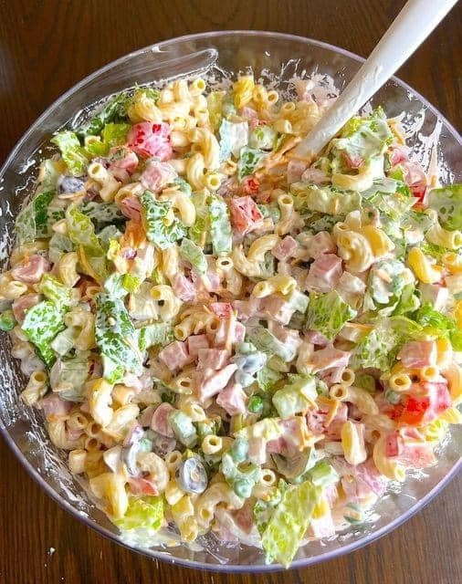 LAYERED PASTA SALAD