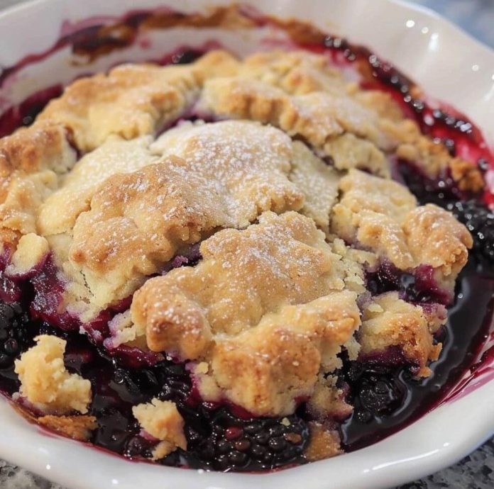 Homemade Blackberry Cobbler