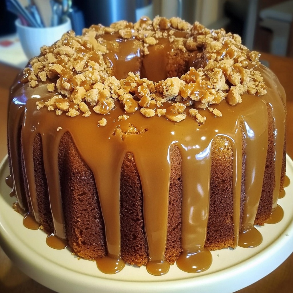 Caramel Cookie Pound Cake: A Decadent Delight 