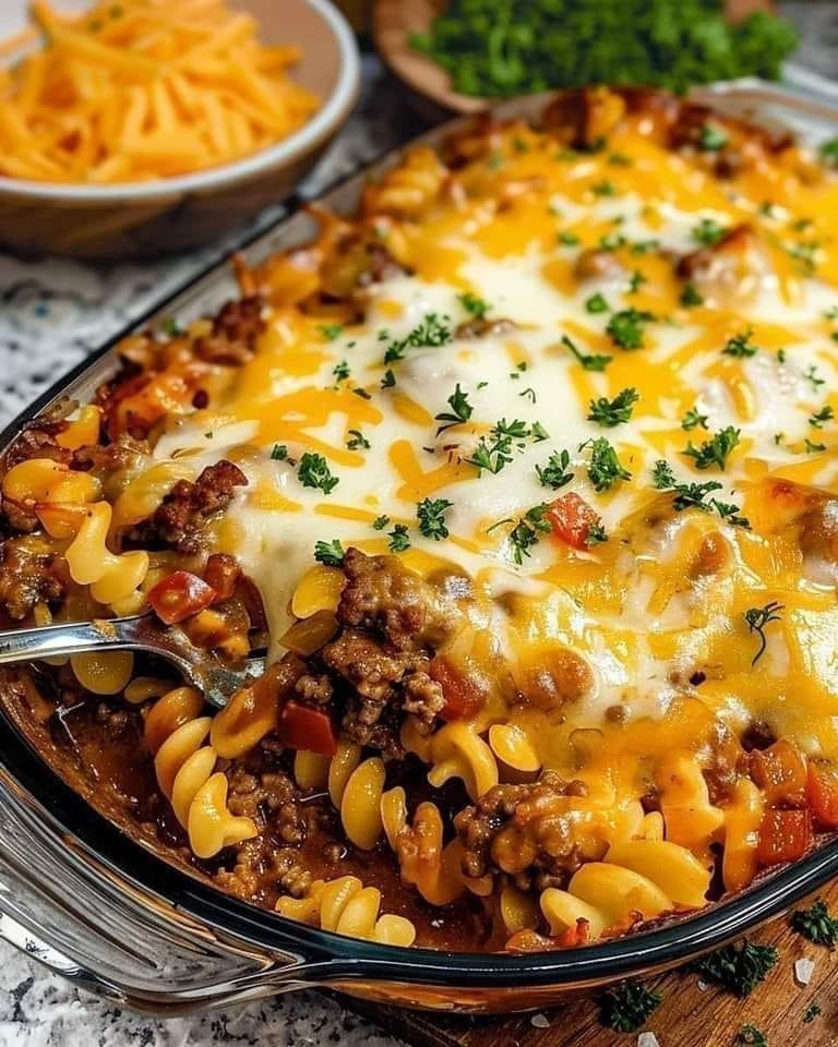 Cheesy Hamburger Casserole