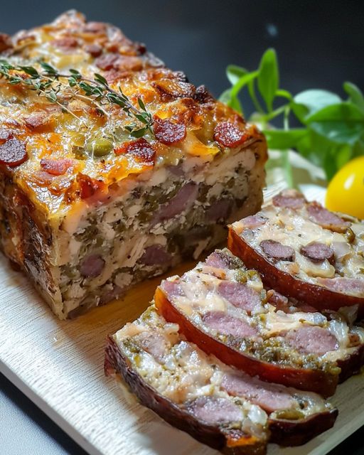 Chicken, Sausage and Lardoni Terrines Flavored with Cognac