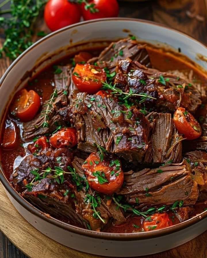 Tuscan Style Slow-Cooked Beef Roast Recipe