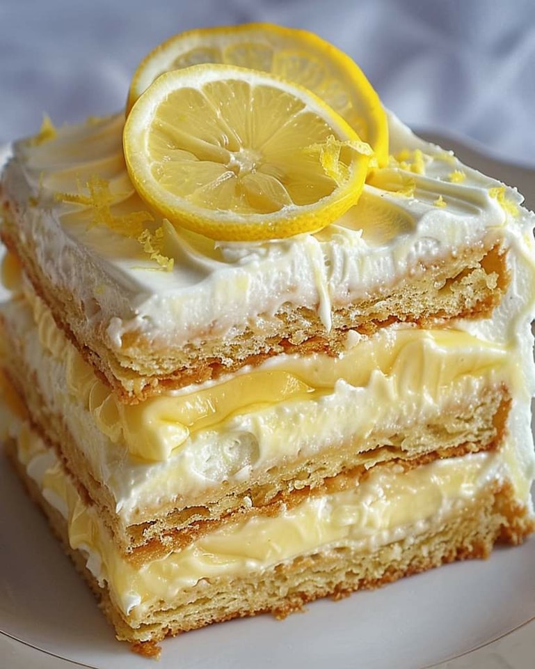 Luscious Lemon Éclair Cake