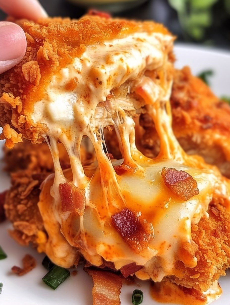 Cream Cheese and Bacon Stuffed Doritos Chicken