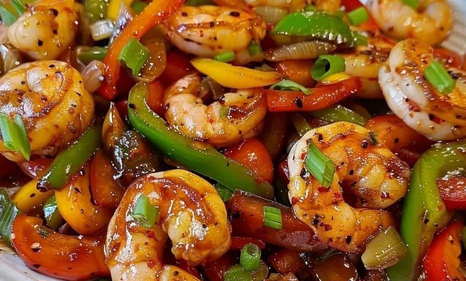 Shrimp and Pepper Stir-Fry