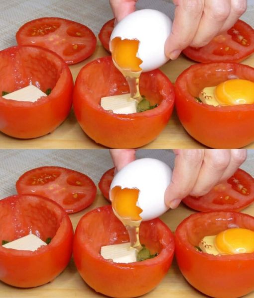 Egg in a Tomato Surprise: A Healthy Touch for Breakfast!