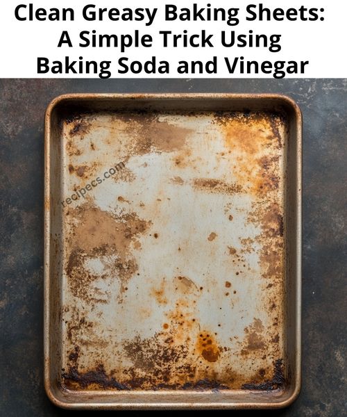 Effortlessly Clean Greasy Baking Sheets: A Simple Trick Using Baking Soda and Vinegar