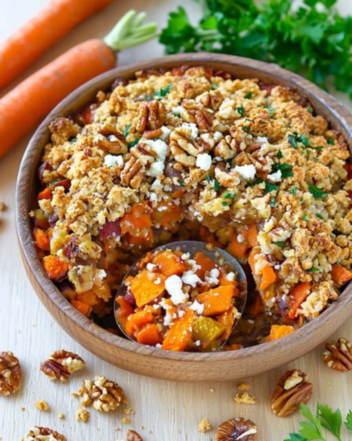 Tasty Winter Vegetable Crumble