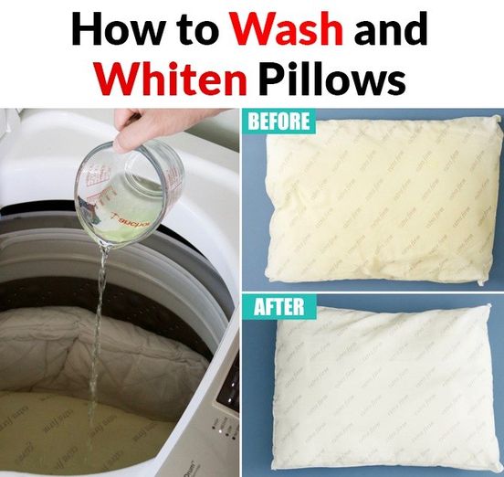 How to whiten and brighten your old yellow pillows