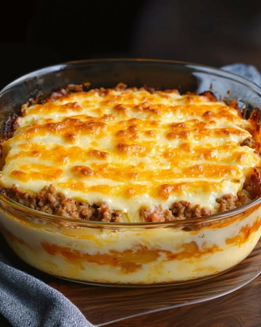 Scalloped Potatoes And Ground Beef