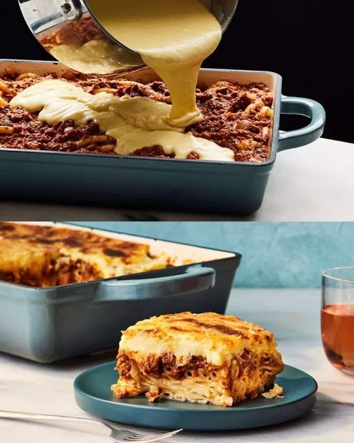 Greek Pastitsio (Baked Pasta with Meat and Béchamel)