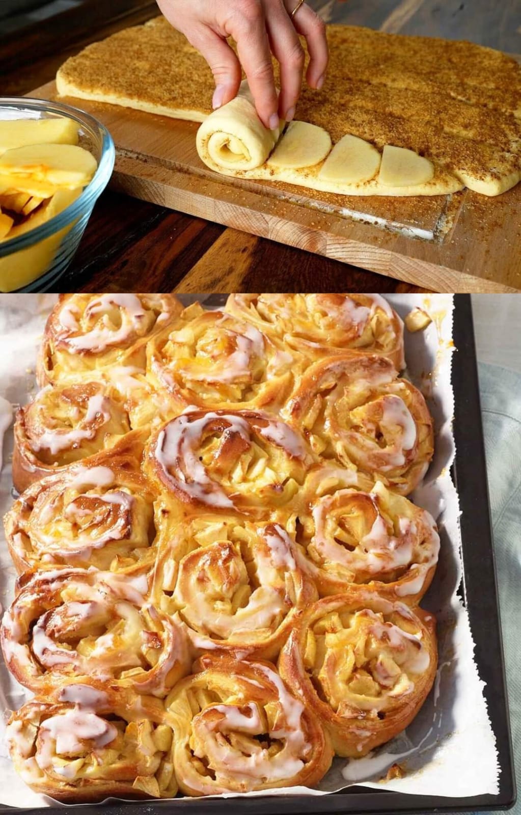 Better Than Bakery Cinnamon Sugar Apple Rolls