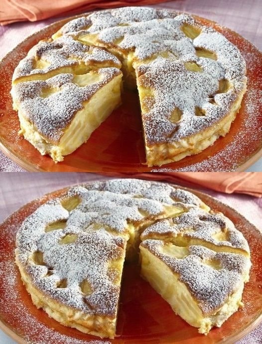 Apple cake from Italy with 200ml sour cream that I bake 3 times a week