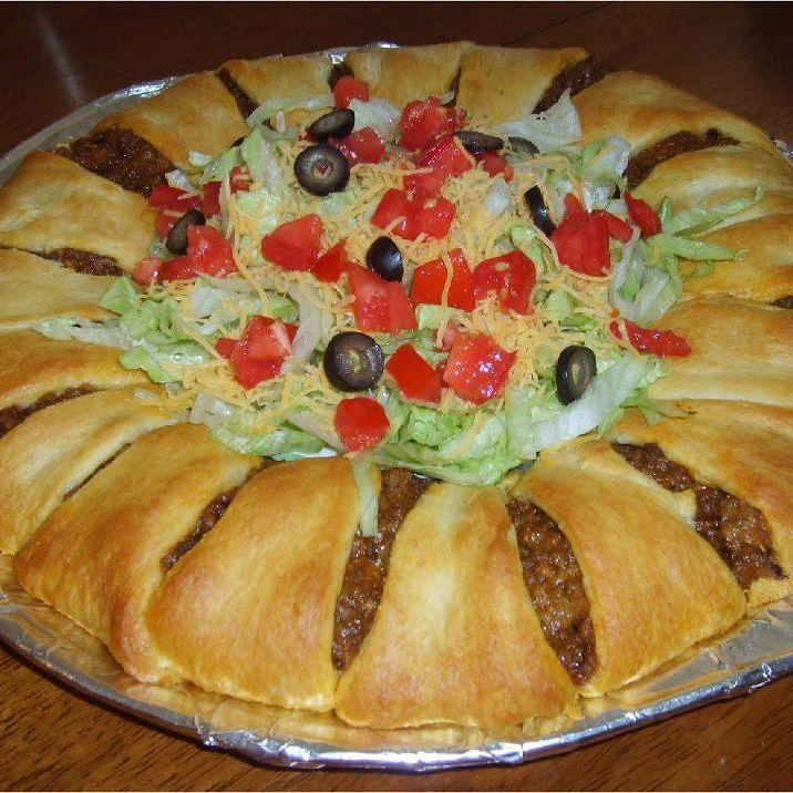 Pillsbury’s Crescent Roll Taco Bake