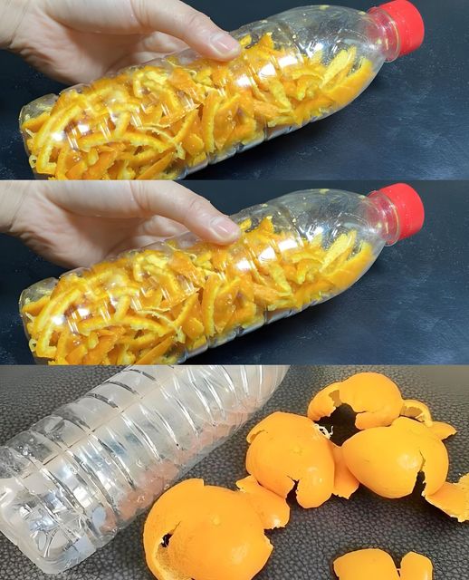 Orange peels, put them in a bottle of water: you can do anything with them | You save a lot of money at the end of the month