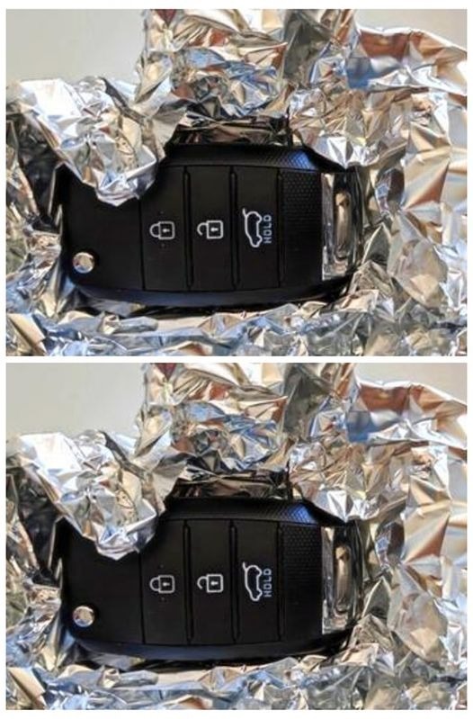 Why put car keys in aluminum foil?