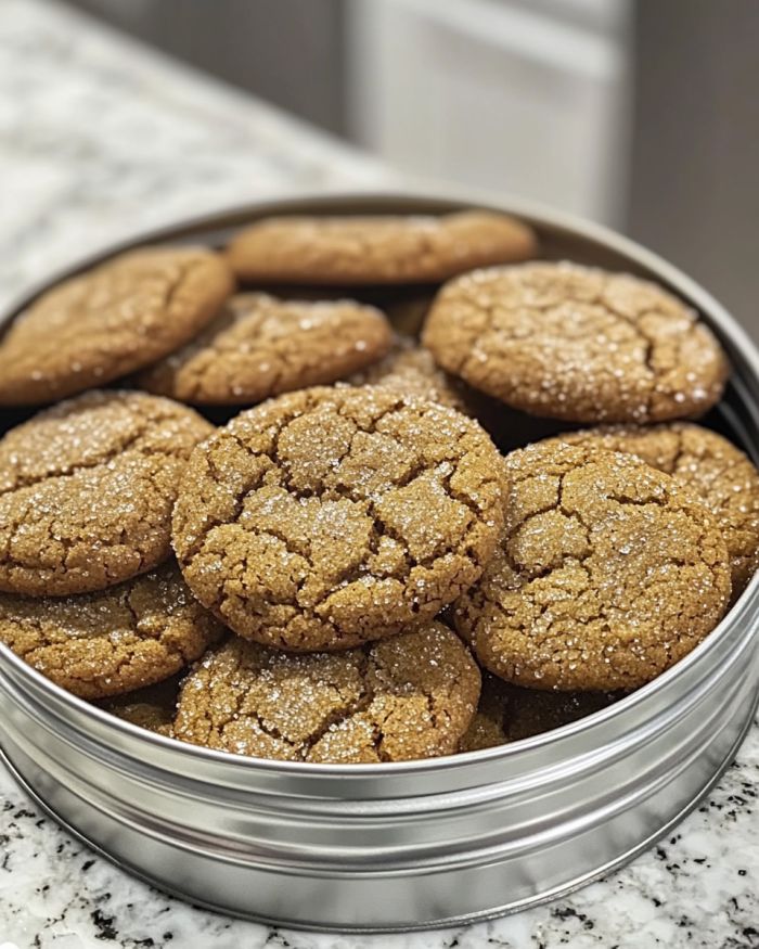 Molasses Crackle Cookies