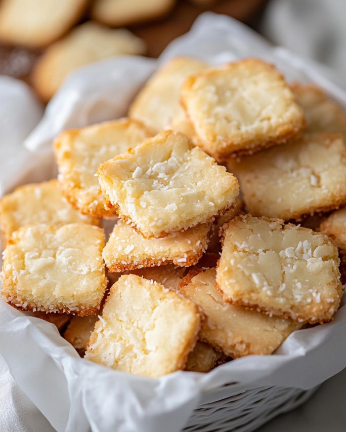 Slice and Bake Coconut Shortbread Cookies