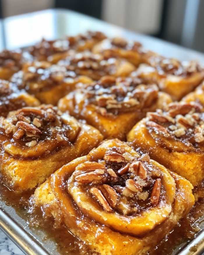 Gooey Pumpkin Sticky Buns