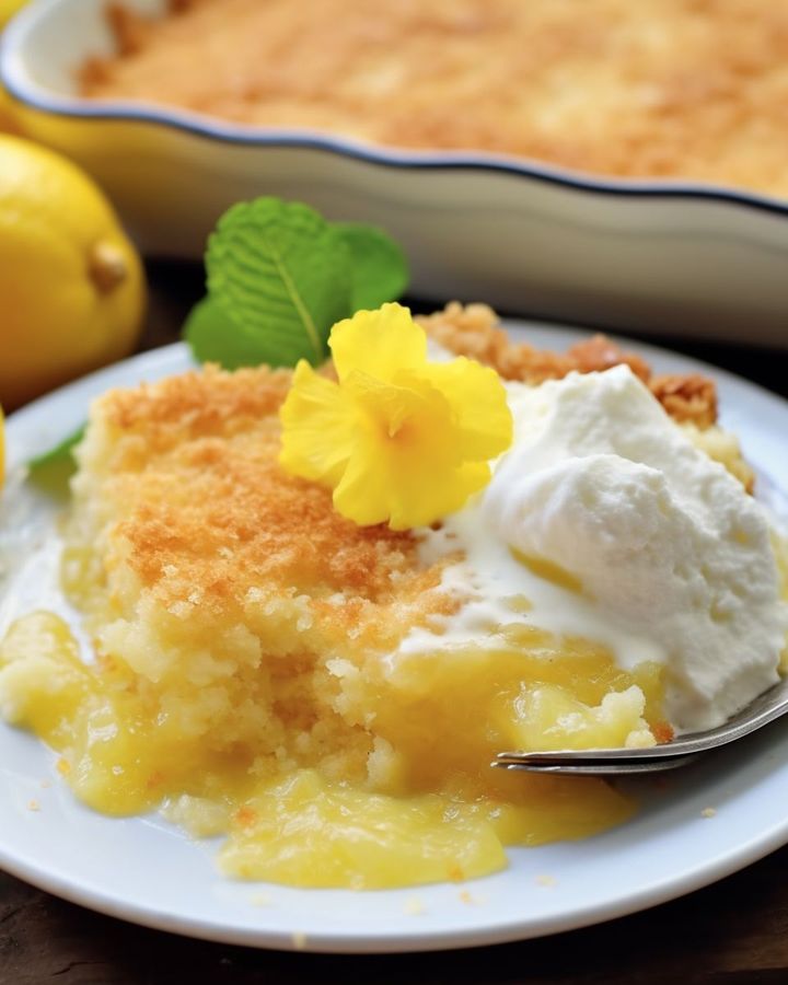 Easy Magic Lemon Cobbler