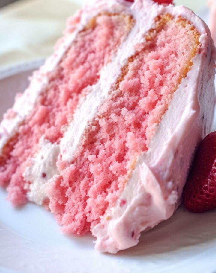 Best Strawberry Cake Ever