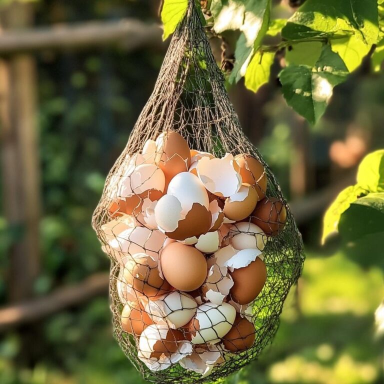 Why You Should Hang a Mesh Bag of Eggshells in Your Garden