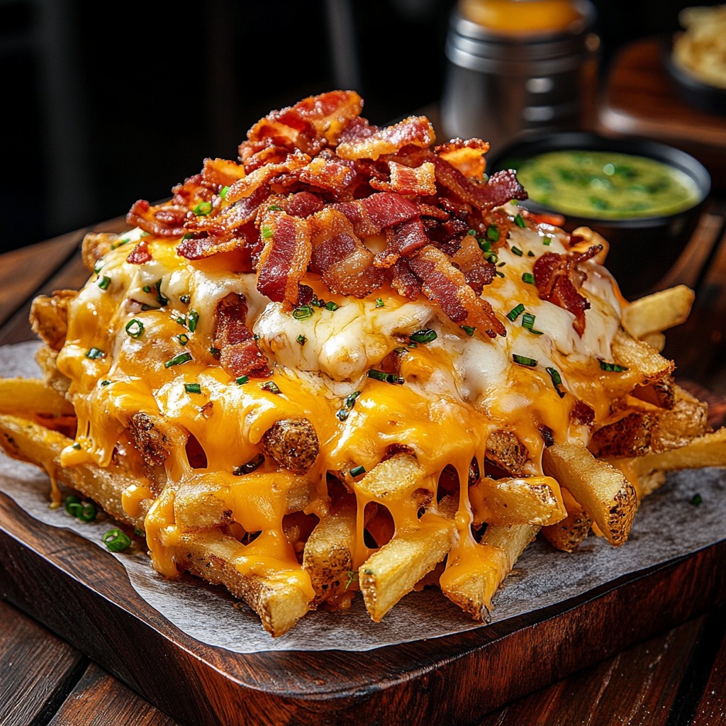 🥓 Loaded Bacon Cheese Fries 🍟🧀