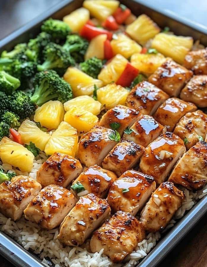 Hawaiian Chicken Sheet Pan