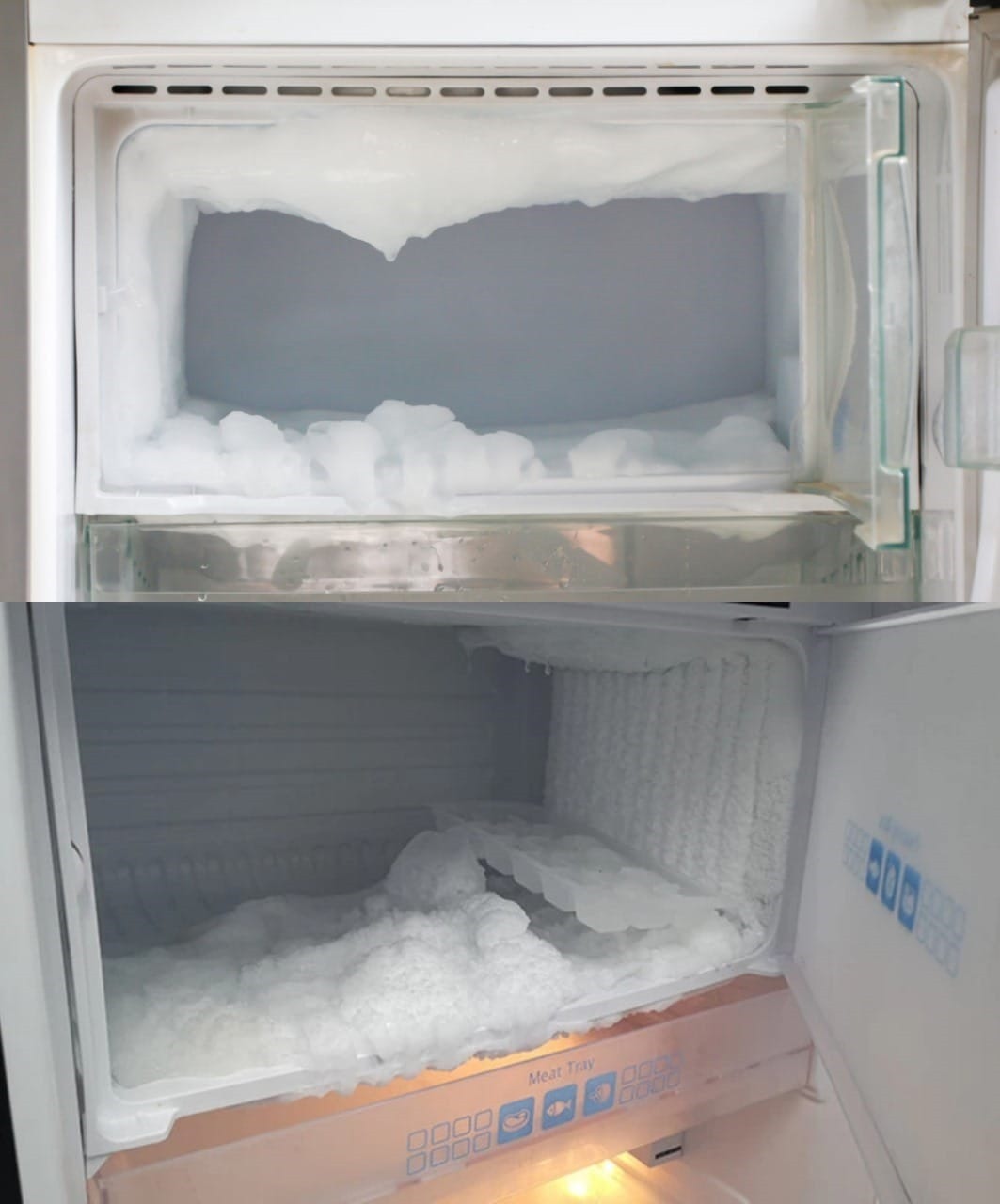 Tip for defrosting a freezer: the ice will disappear without unplugging it