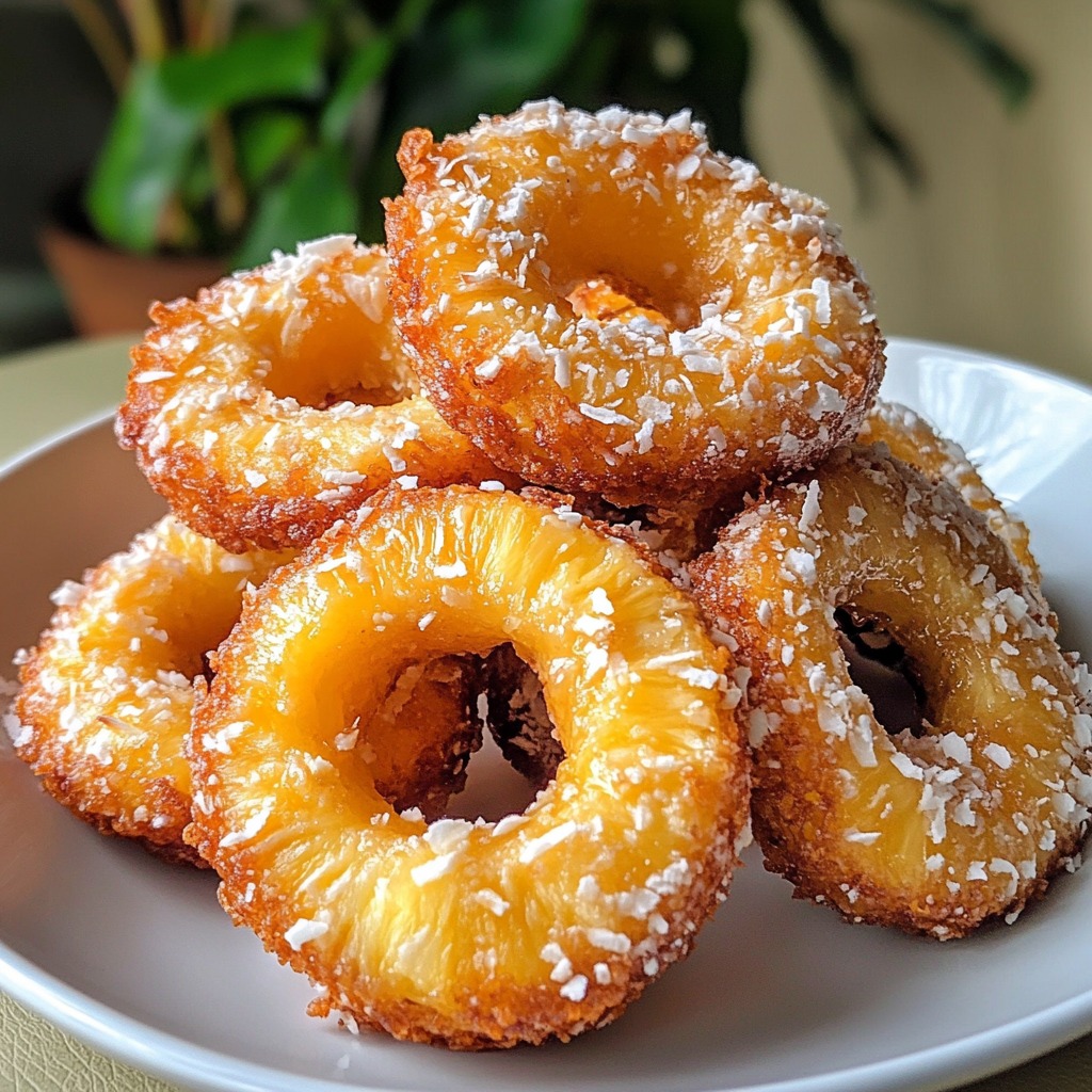 Pineapple Rum Fritters 🍍🍹