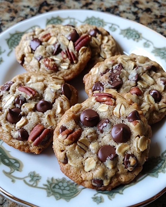 Oatmeal Chocolate Chip Pecan Cookies