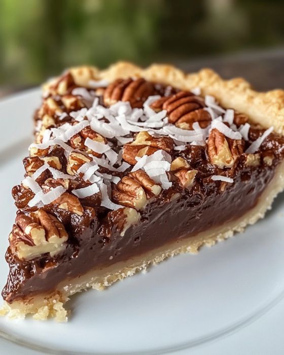 Coconut Pecan Chocolate German Pie