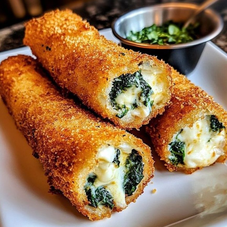 Spinach and Cheese Croquettes 🧀🍃