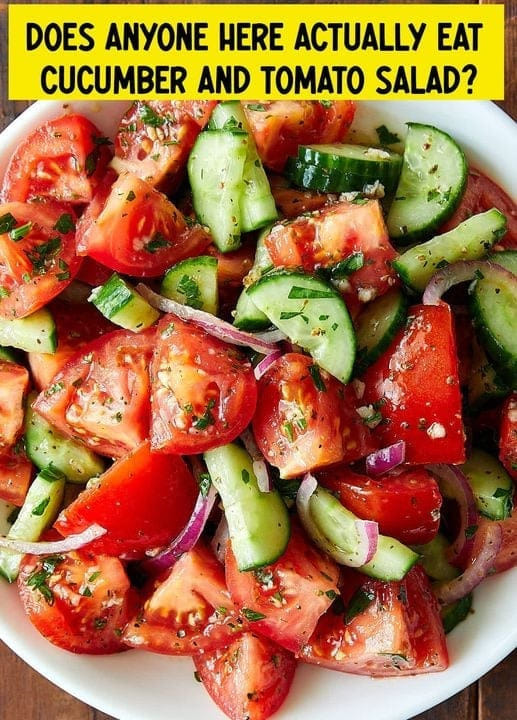 Marinated Cucumbers, Onions, and Tomatoes !!