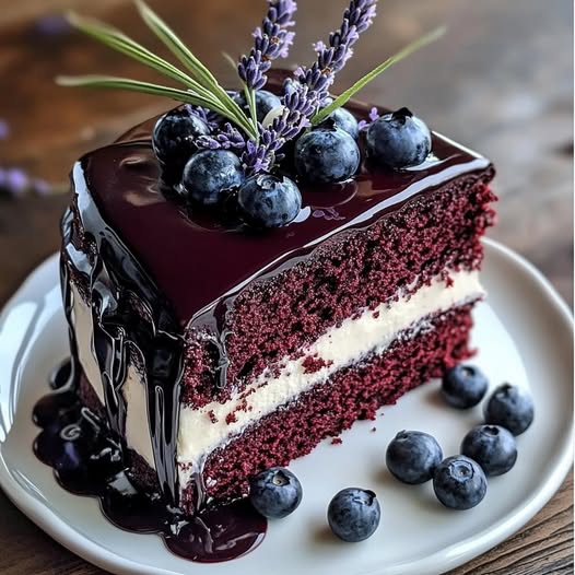 🍫💜 Blueberry Chocolate Lavender Dream Cake 💜🍫