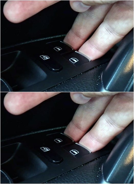 Why do many drivers press two power window buttons at the same time and what does this hidden function offer?