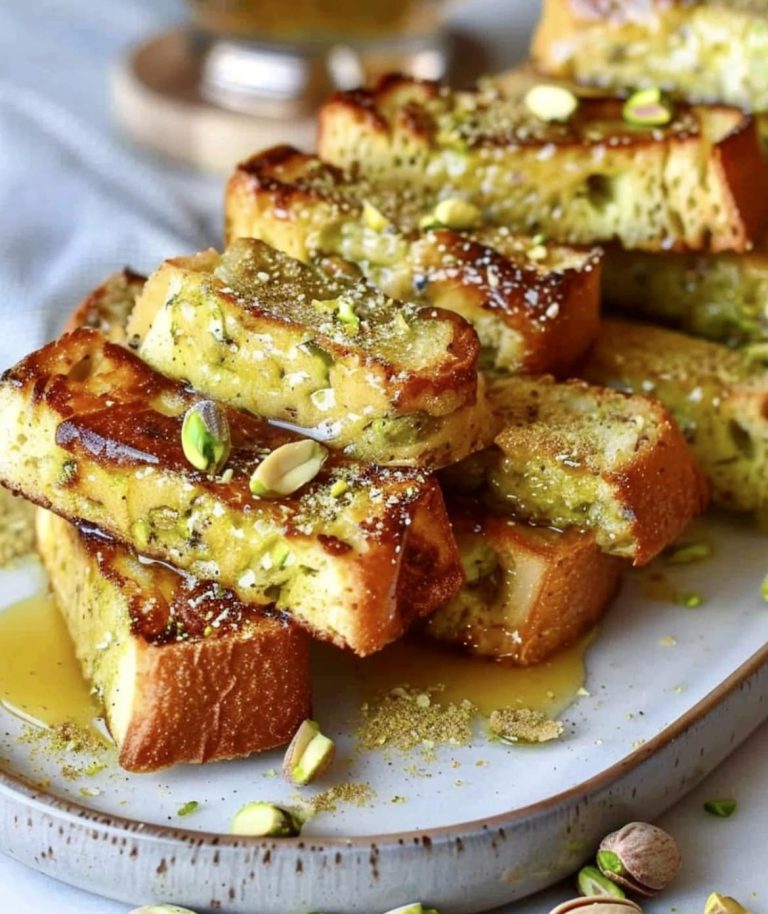 🥜 Pistachio French Toast Sticks: A Crunchy & Sweet Breakfast Treat 🍞