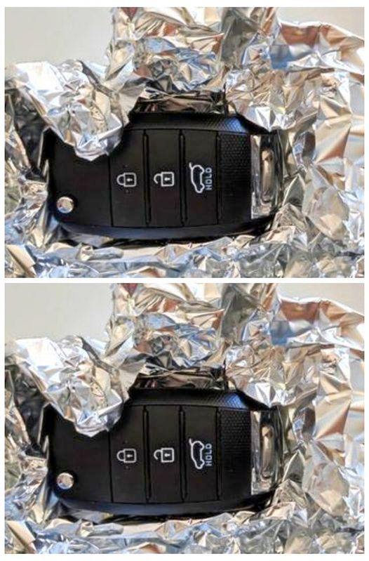 Why put car keys in aluminum foil?