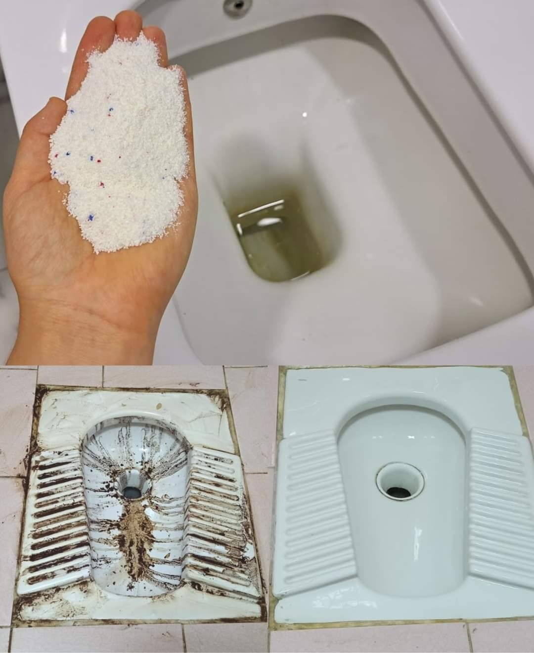 Clean Toilet: Since I discovered this method, they are always white and shiny! I no longer use chemicals!