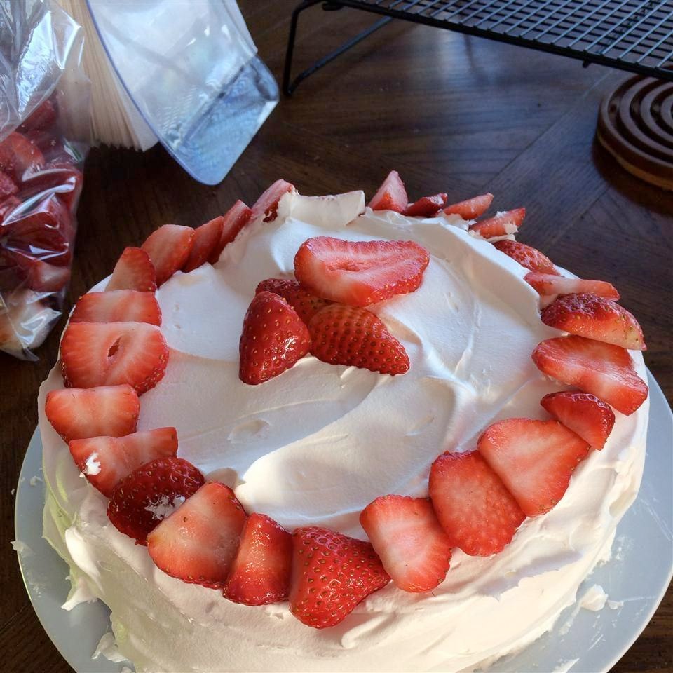 Strawberry, Blueberry, and Cream Cheese Cake