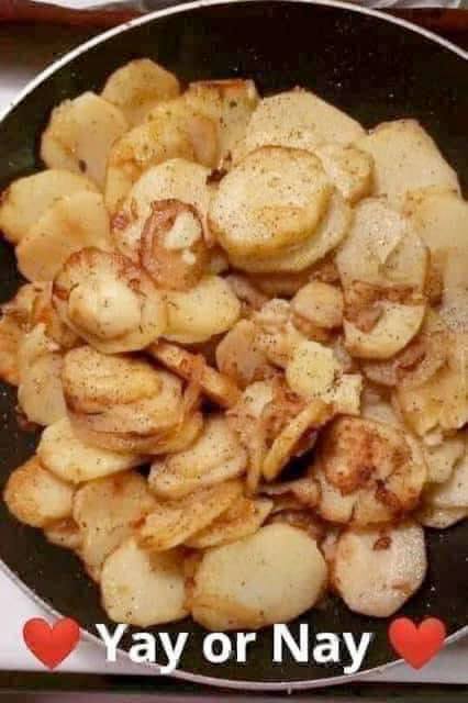 FRIED POTATOES AND ONIONS!!!