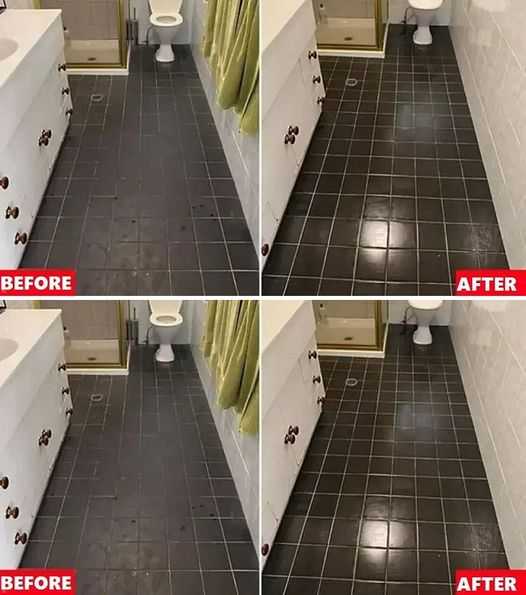 A tip for having shiny and clean tiles