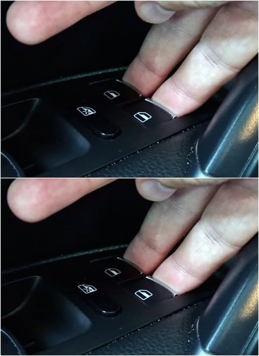 Why do many drivers press two power window buttons at the same time and what does this hidden function offer?