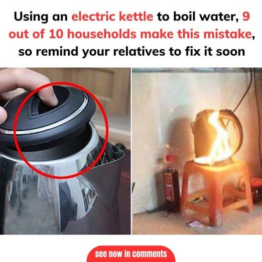 Using an electric kettle to boil water, 9 out of 10 households make this mistake